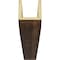 Ekena Millwork 3-Sided (U-beam) Rough Sawn Endurathane Faux Wood Ceiling Beam, Premium Aged, 10"W x 4"H  x 20'L BMRS3C0100X040X240ZD - alternate 2